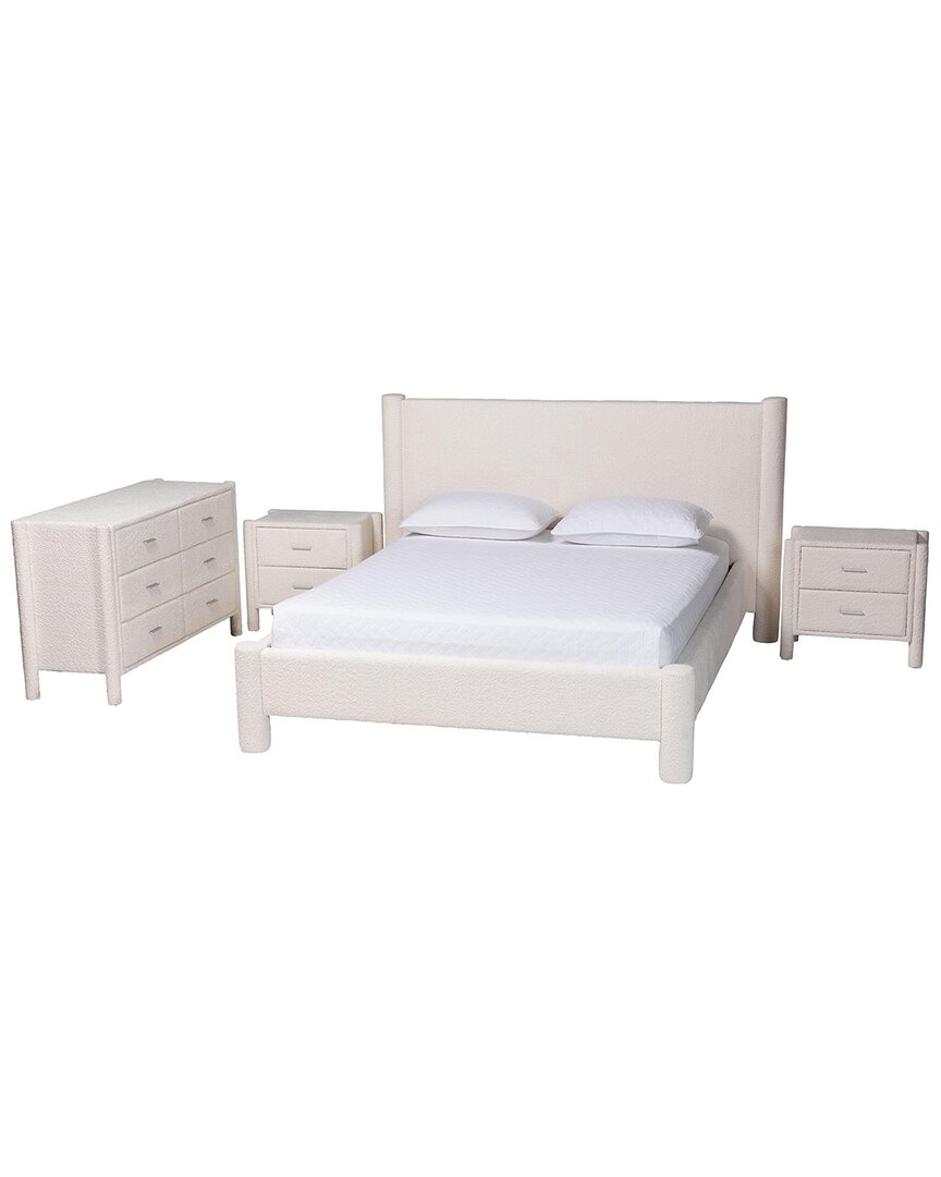 Laria Modern Teddy-Bear Queen Size 4pc Bedroom Set