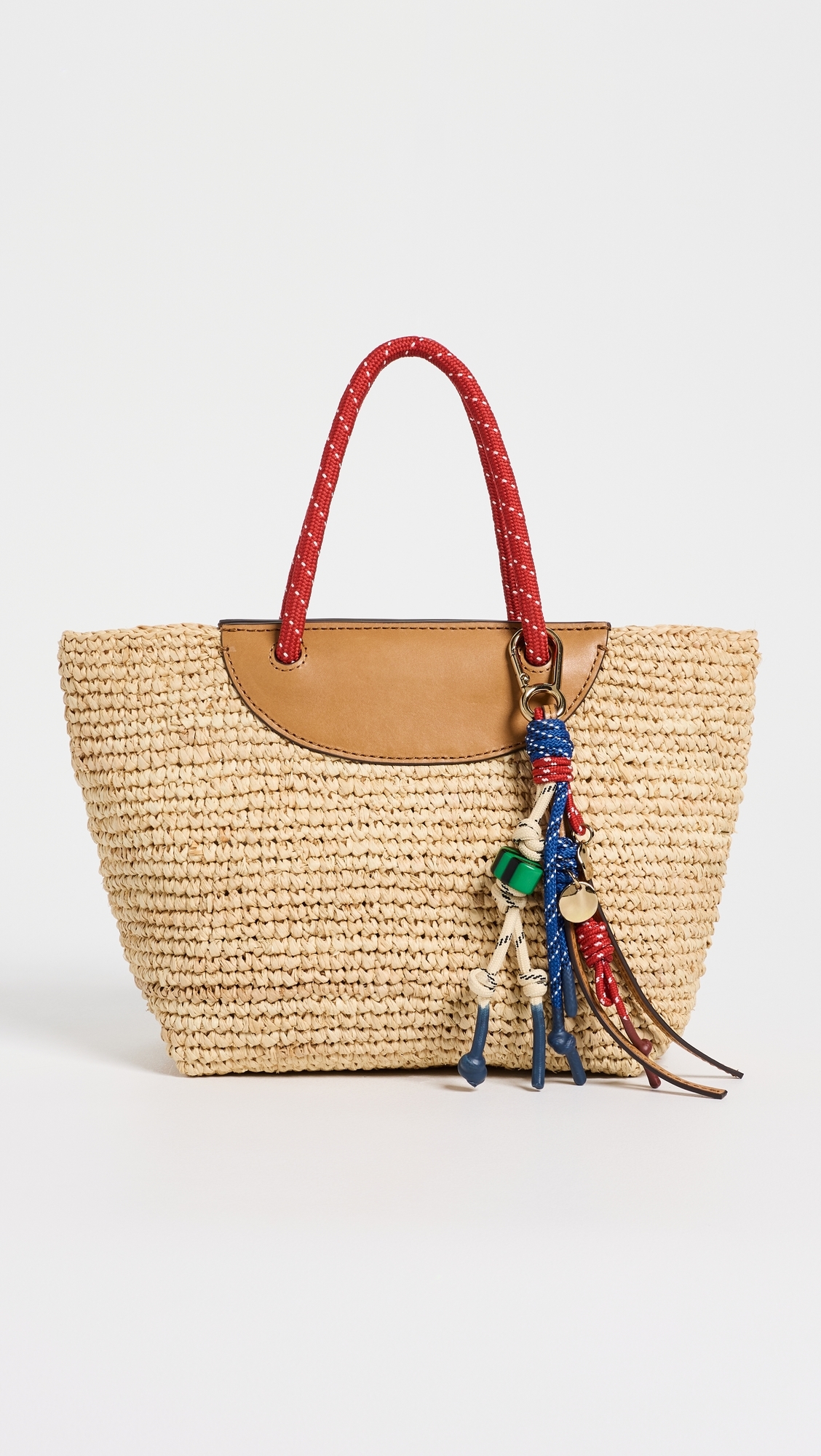 The Woven Mini Tote Festival Red Multi One Size