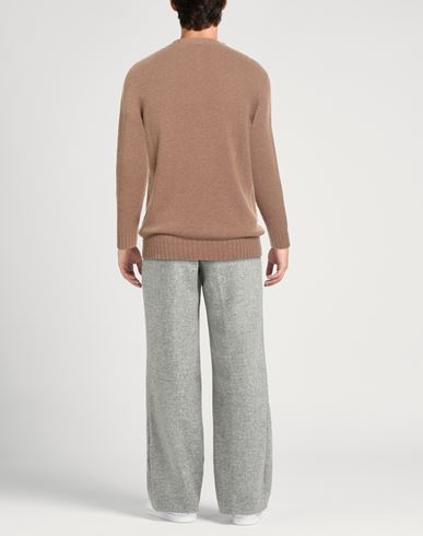 Man Sweater Camel Size 38 Recycled wool, EcoVero viscose, Recycled polyamide, Recycled cashmere