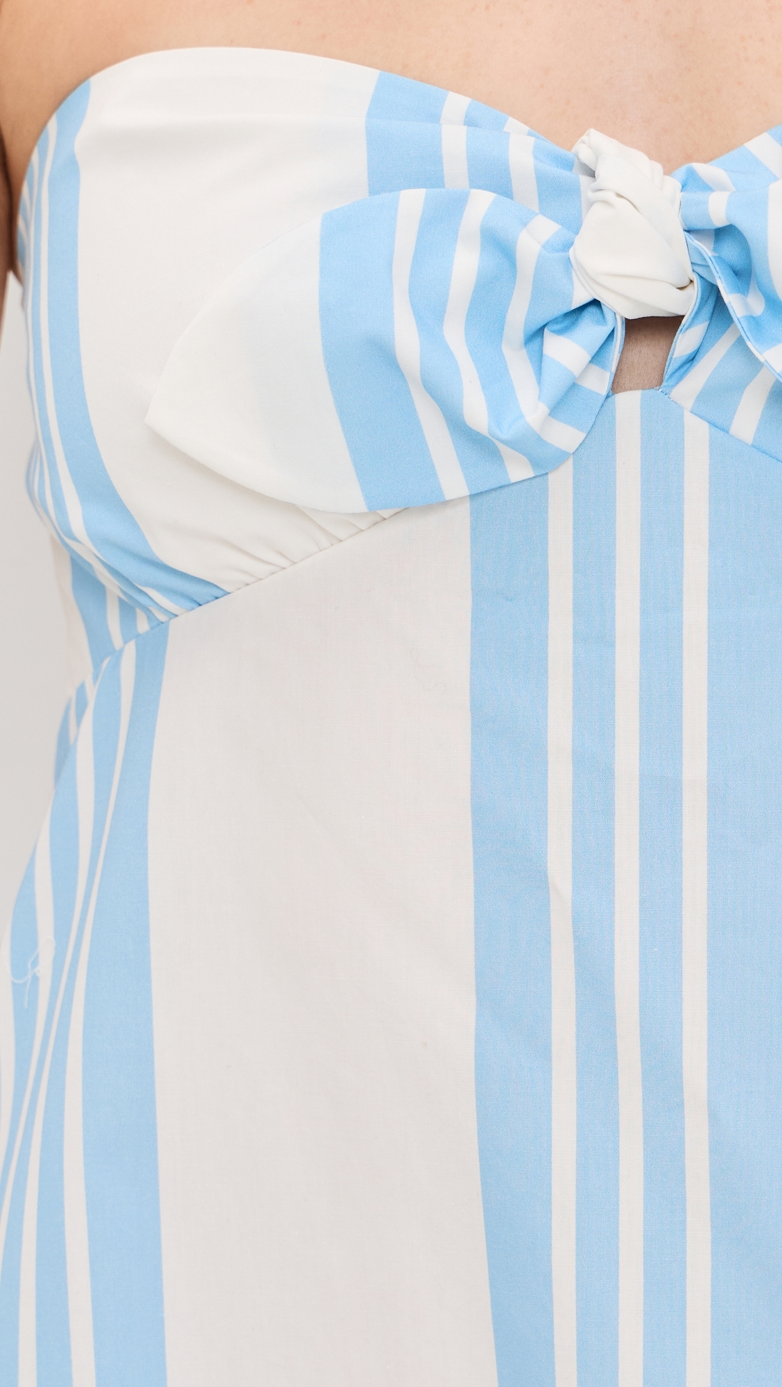 Rosie Strapless Dress Nautical Stripe