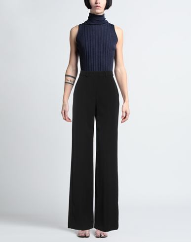 Woman Pants Black Size 2 Polyester, Elastane