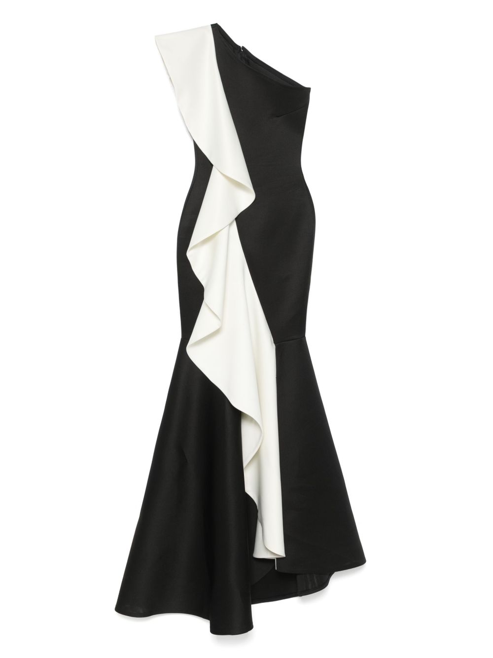 One-shoulder mermaid gown - Black