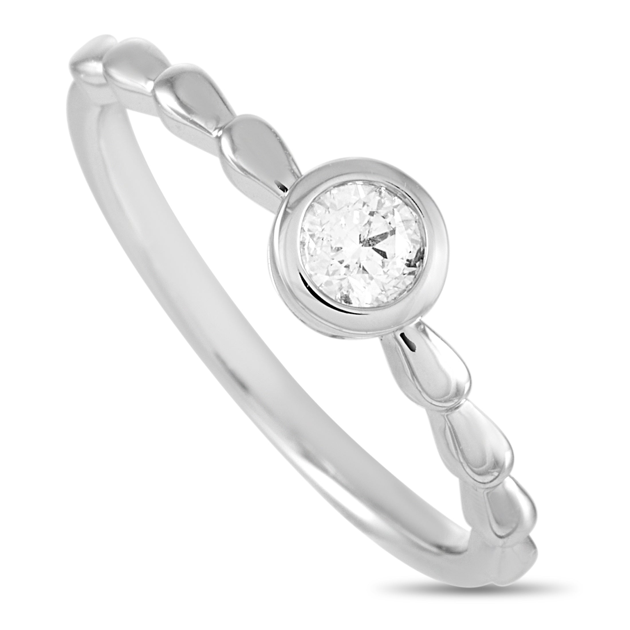14K White Gold 0.25ct Diamond Ring