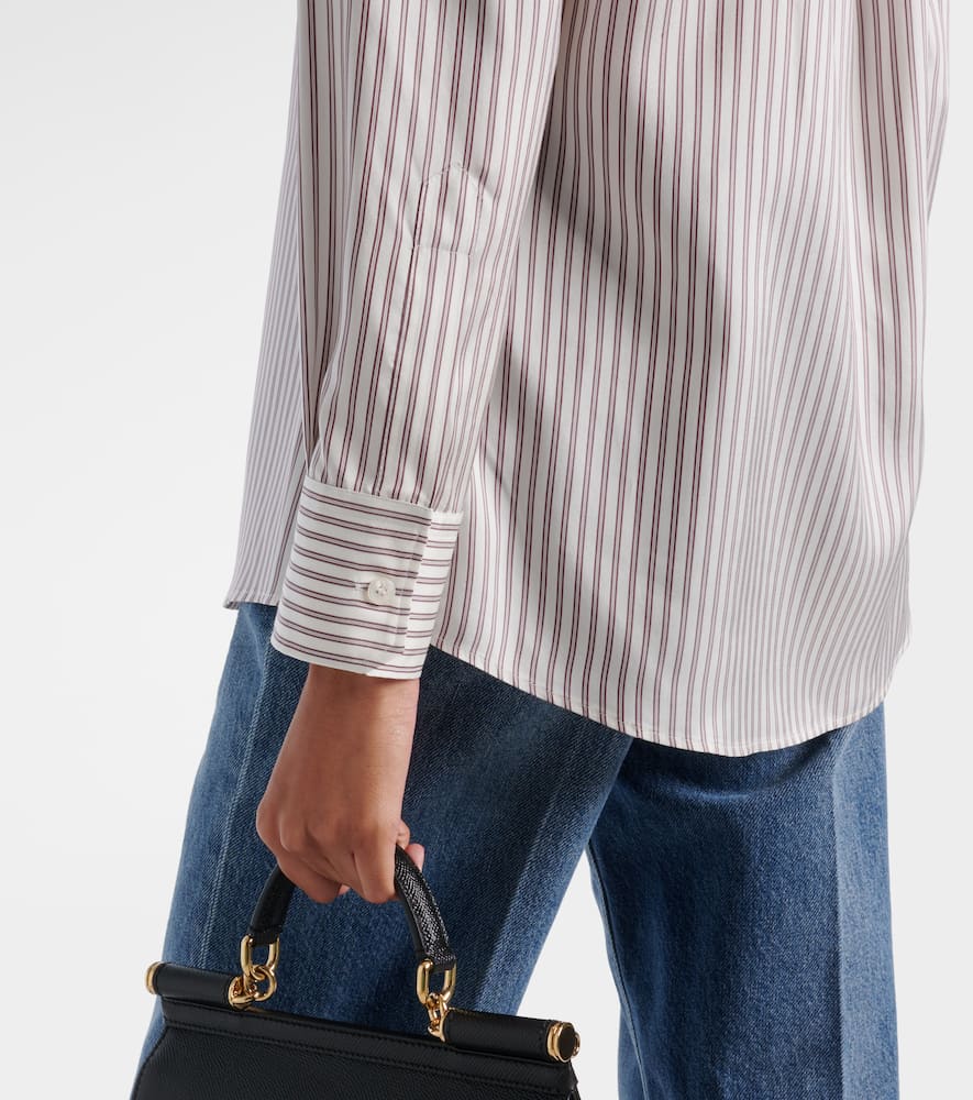 Striped silk shirt