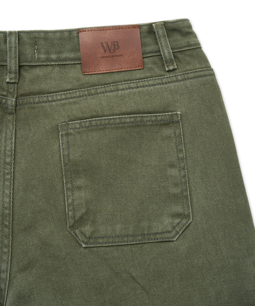 Cachion Washed Double Knee Carpenter Shorts KHAKI