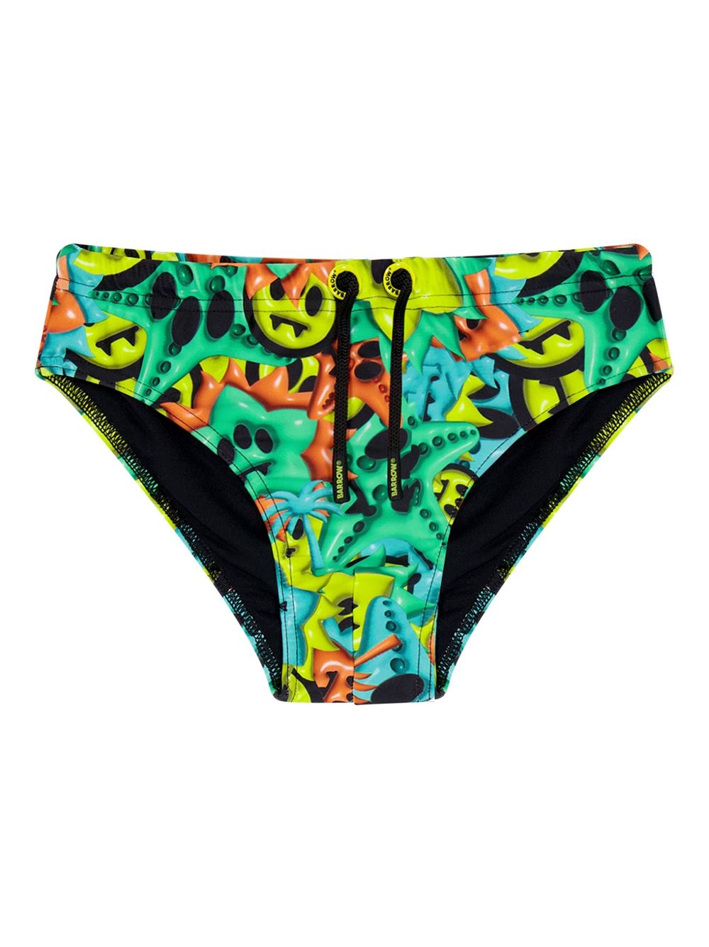 Barrow kids graphic-print swim trunks - Green