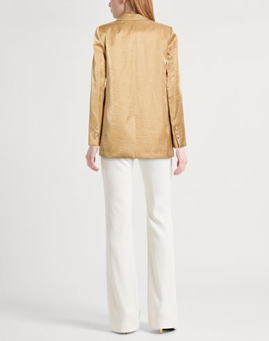 Trésor Woman Blazer Sand Size 4 Viscose, Linen, Polyamide