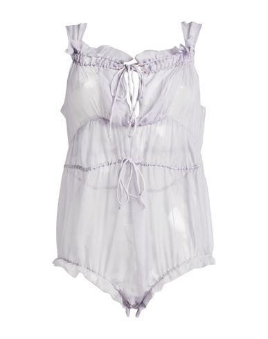 Woman Bodysuit Lilac Size 8 Silk