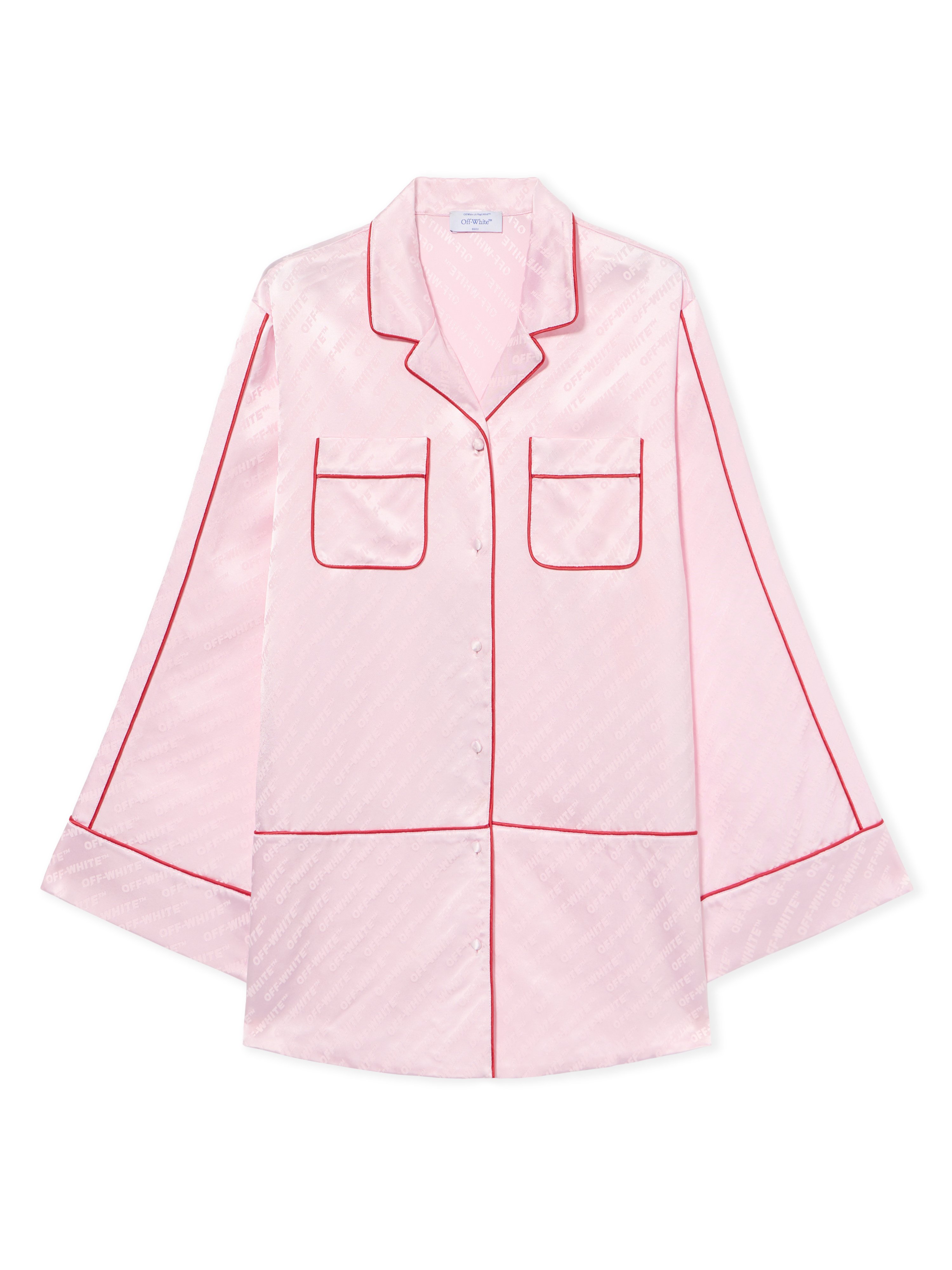 Jacquard Off-white Satin New Roxy Pajama Dress - Female Dresses Soft Pink
