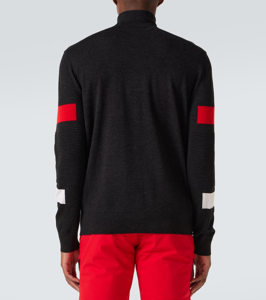 Hupert wool half-zip sweater