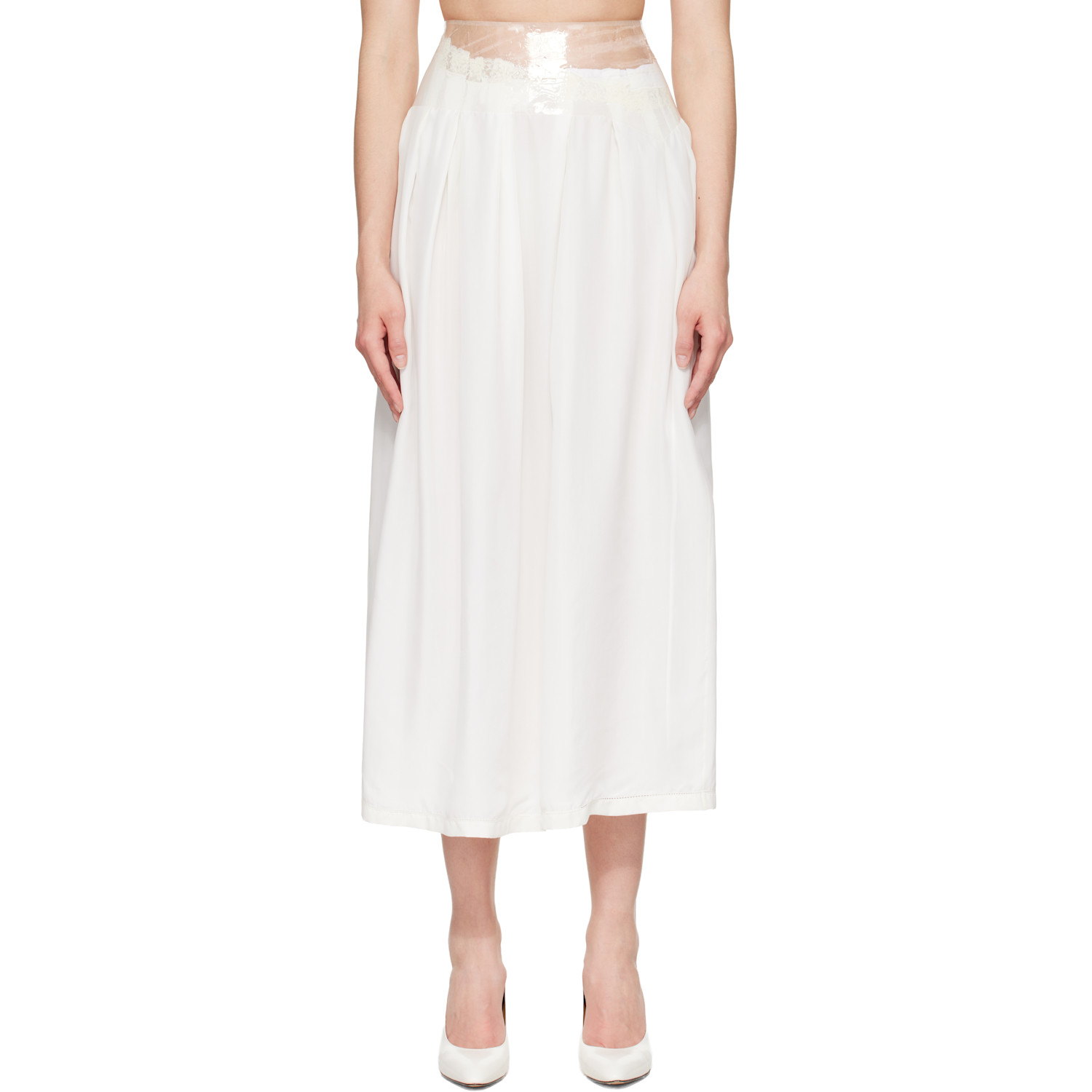 Off-White Taped Midi Skirt