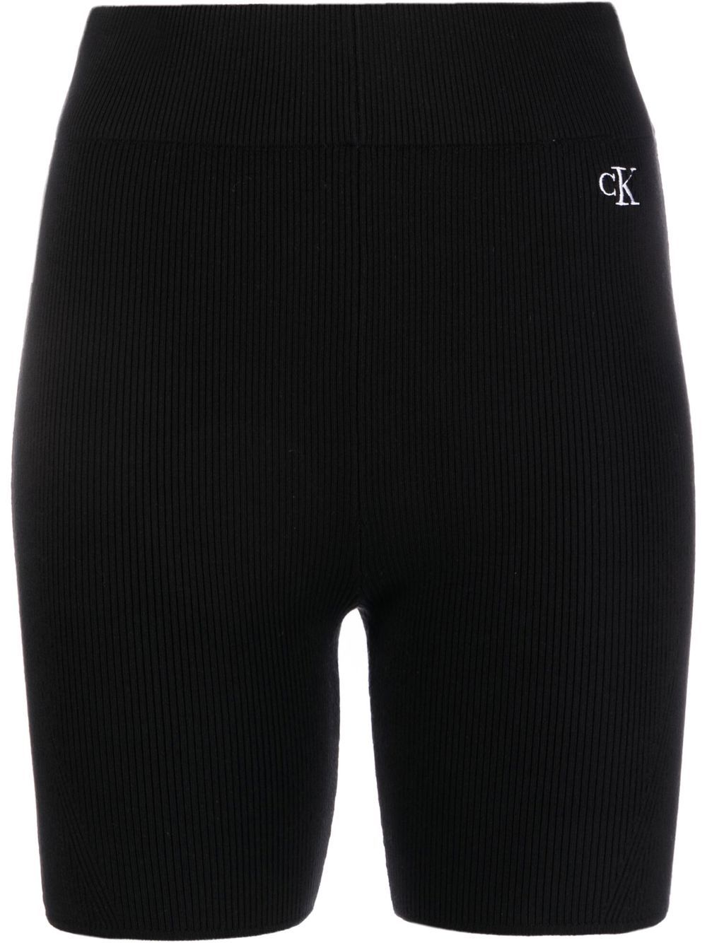Knitted cycling shorts - Black