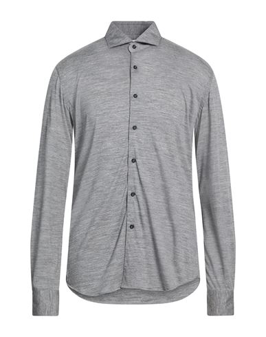 Man Shirt Grey Size 15 Virgin Wool
