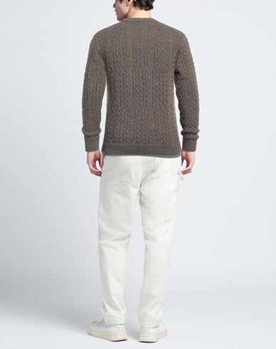 Man Sweater Khaki Size 42 Wool, Acrylic