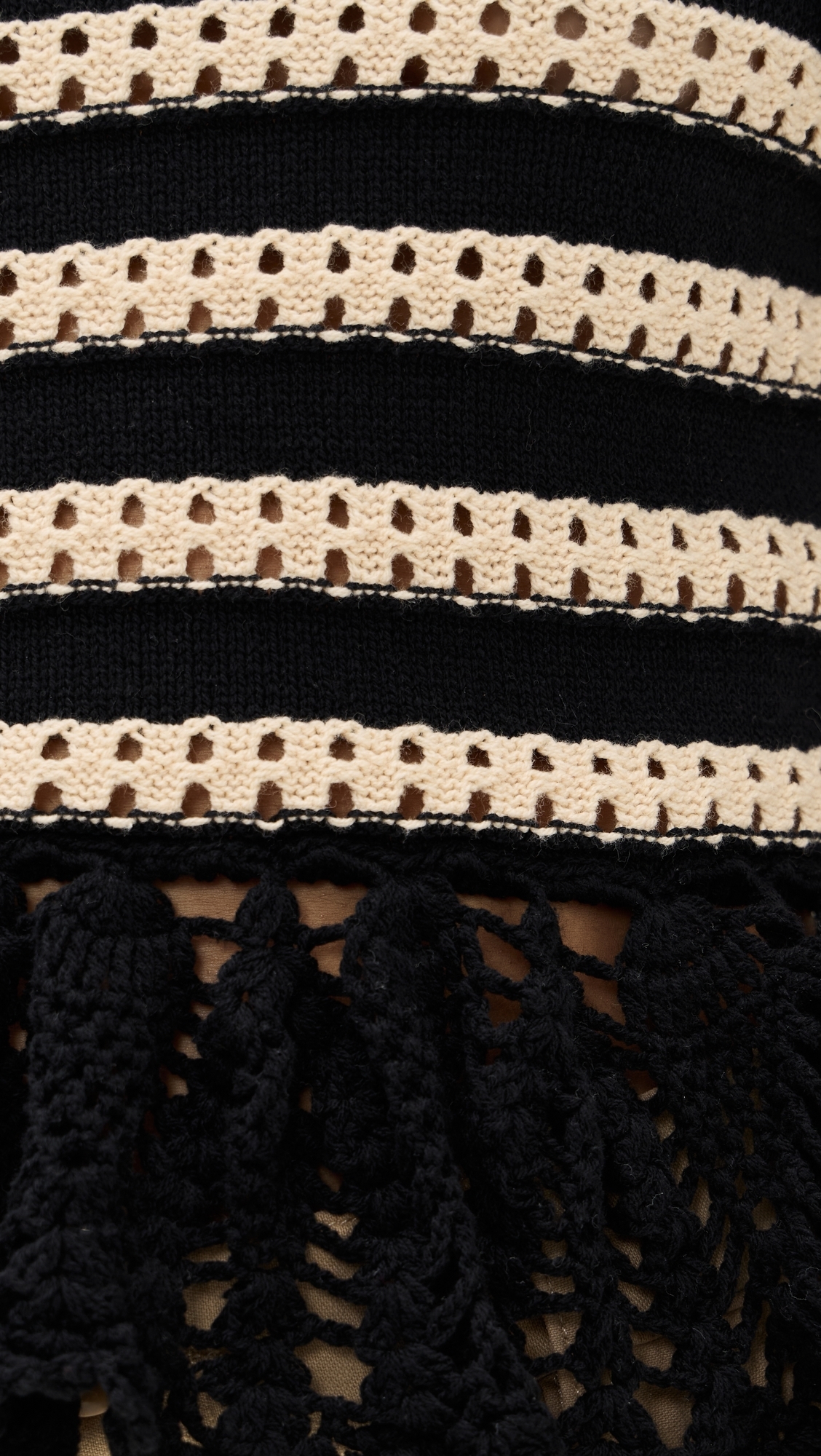 Coen Top Black Oat Stripe