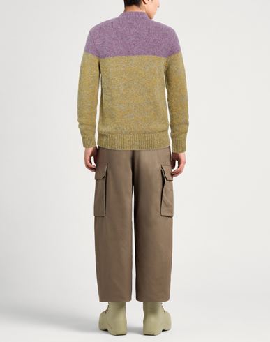 Man Sweater Khaki Size M Alpaca wool, Merino Wool, Polyamide