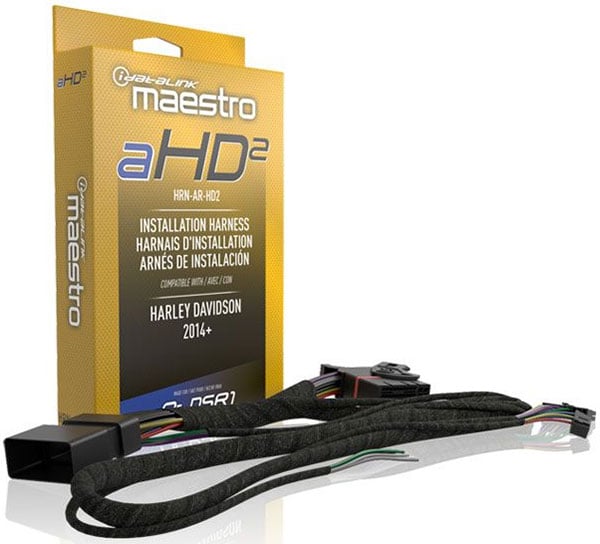 Maestro AHD2 Plug And Play T-Harness For Select Harley Davidson Models From 2014-2022