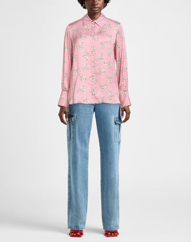 Woman Shirt Light pink Size 10 Viscose
