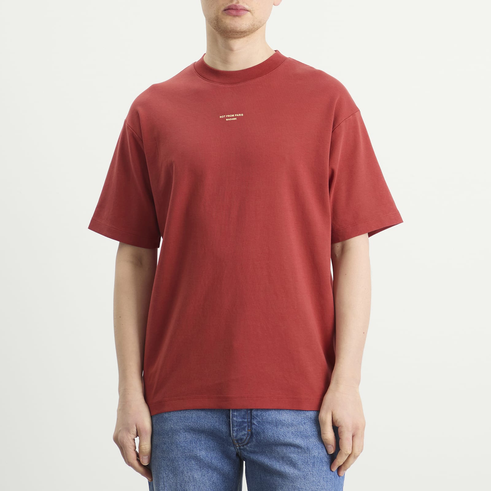Men's The Classic Slogan T-Shirt in Dark Red