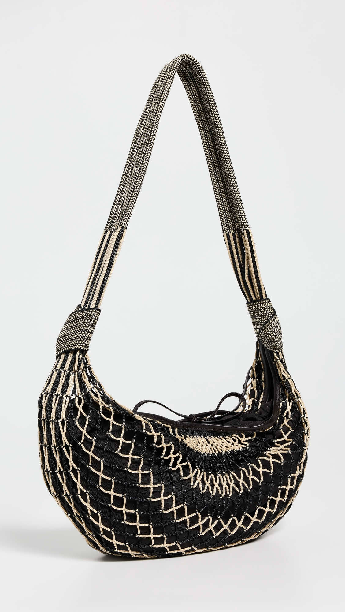 X Filt Croissant Bag Chevron Light Beige/Black One Size