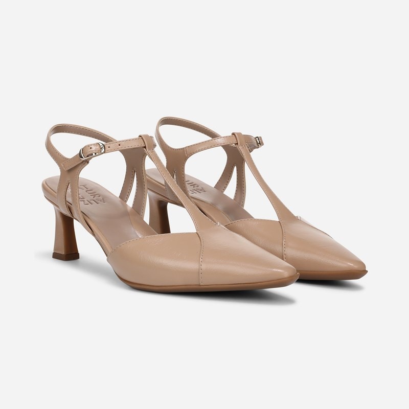 Torin Slingback Dress Shoe Shoes, Taupe Beige Faux Leather