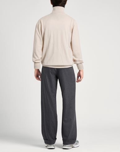 Man Turtleneck Cream Size 44 Merino Wool