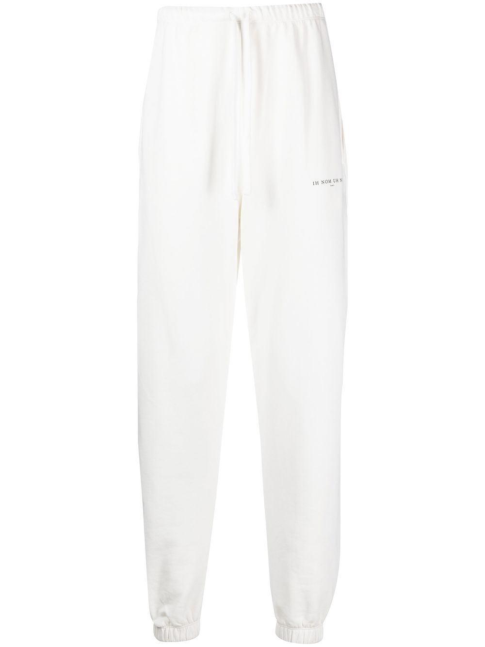Logo-print cotton track pants - White
