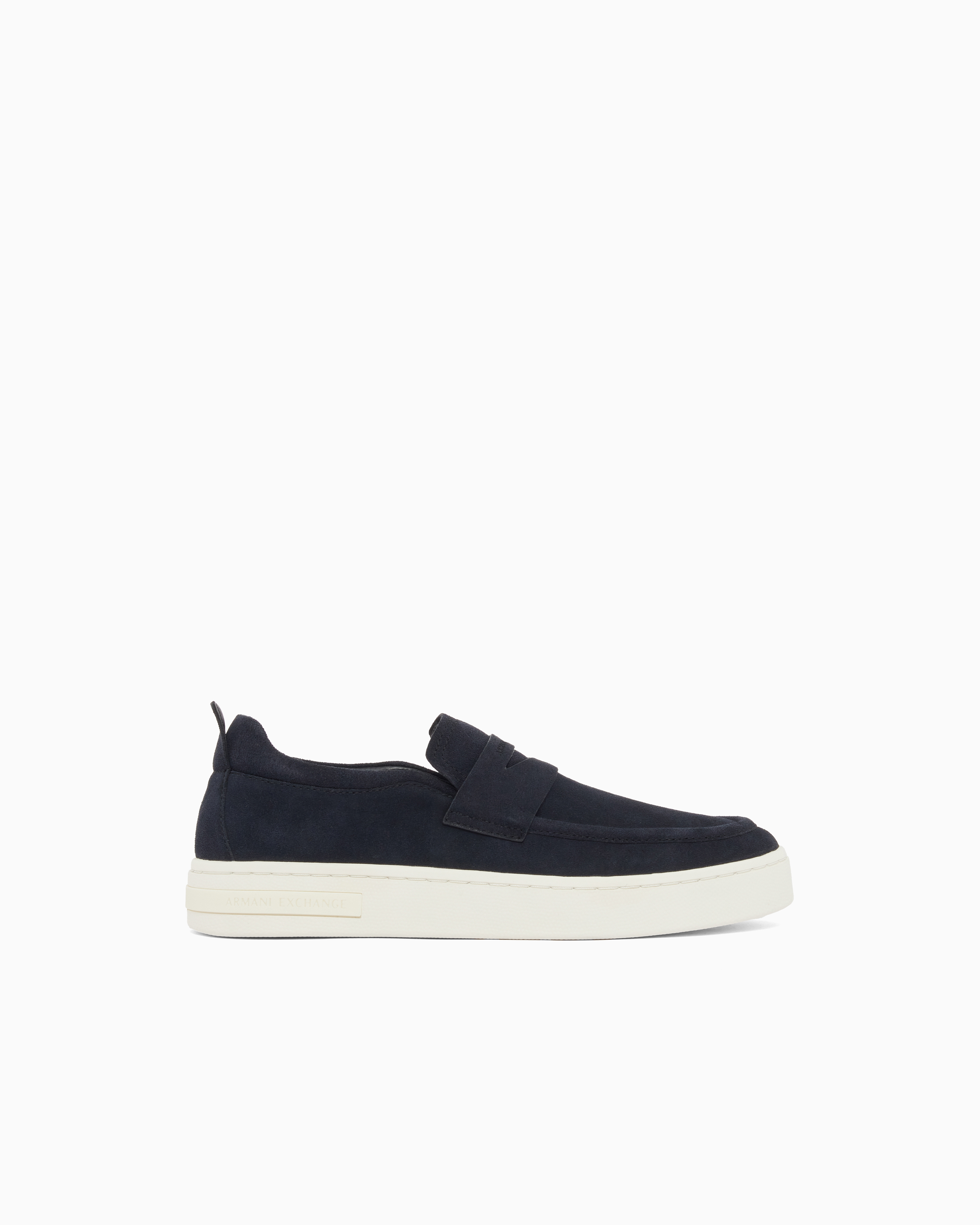 Suede slip-on with epaulette