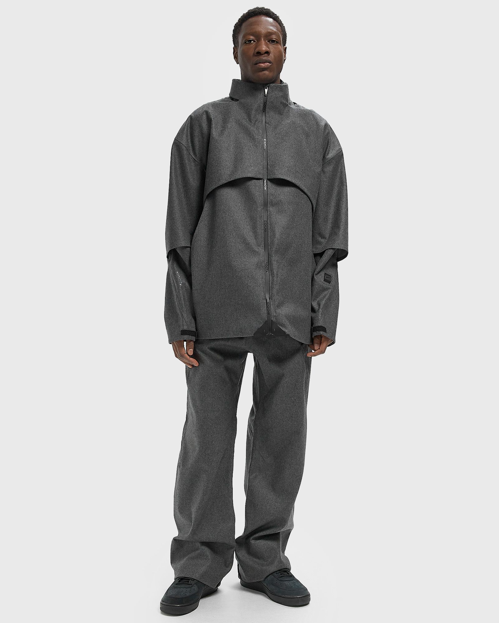 Men s NOCTA CODE Flow Jacket Grey Heather / Dark Grey
