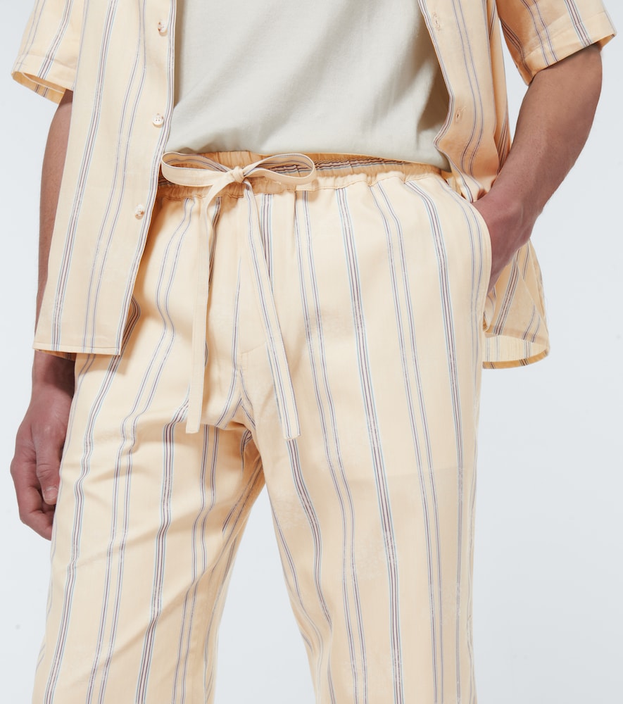 Floral jacquard pants