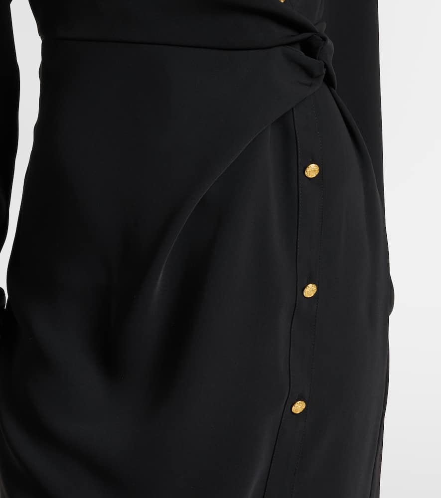 Wright wrapped midi dress