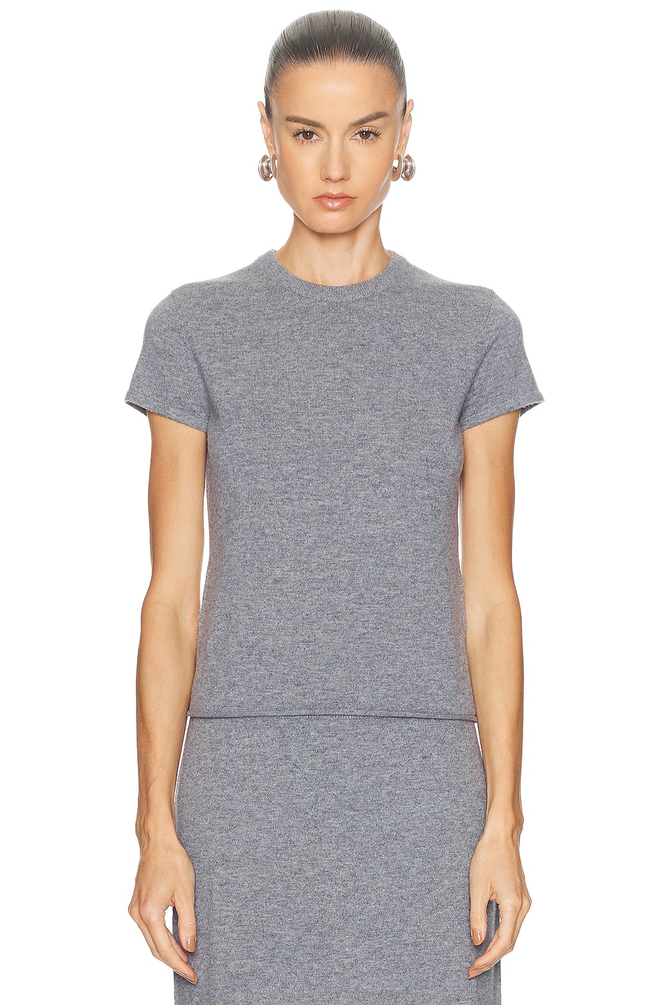 SRG Mattie Knit T-shirt in Grey. S. Also in