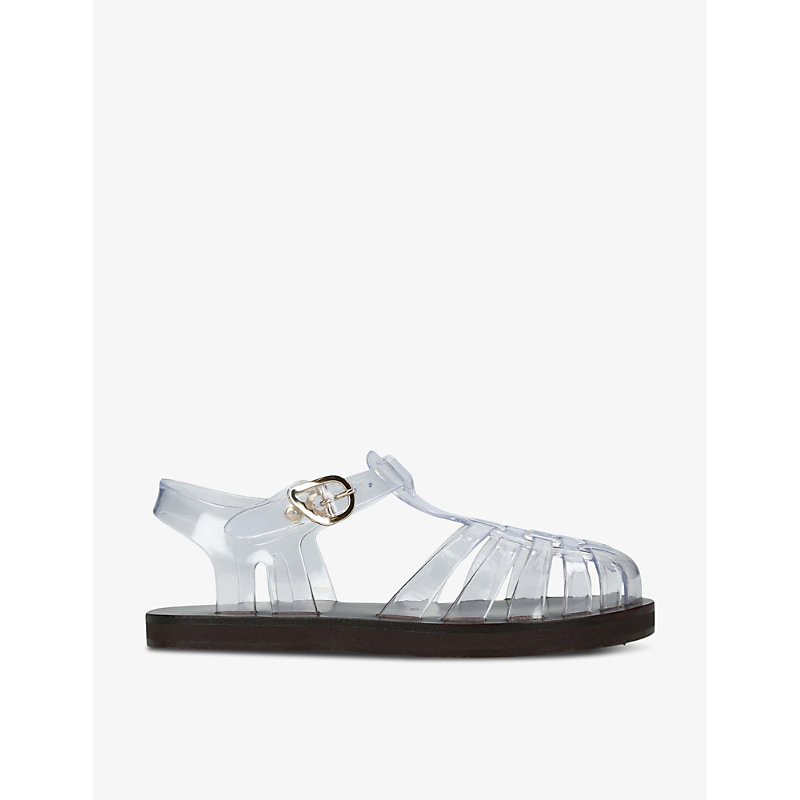 Womens Other Homeria Fisherman Flat Leather and Jelly Sandals