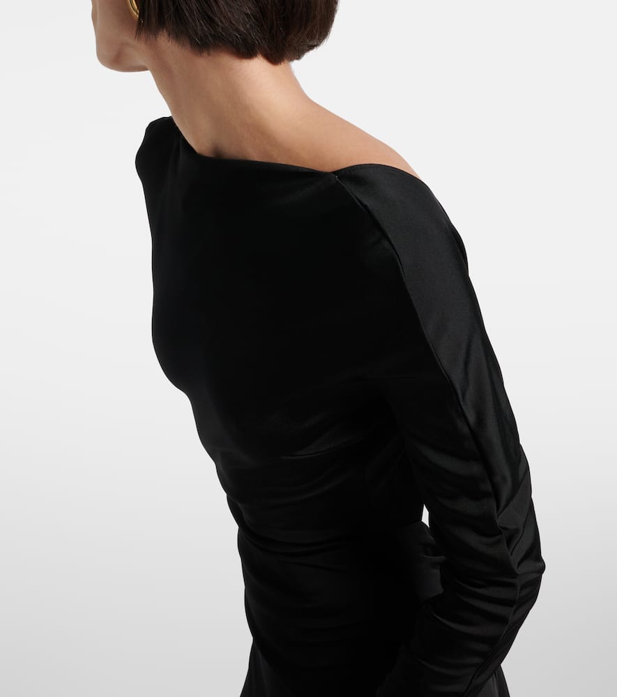 Gathered jersey gown