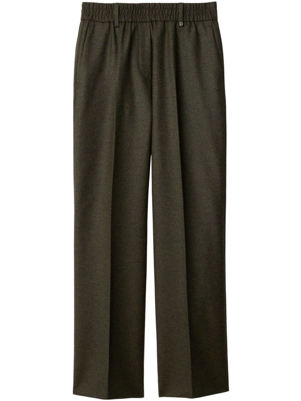 Wool tailored trousers - Green