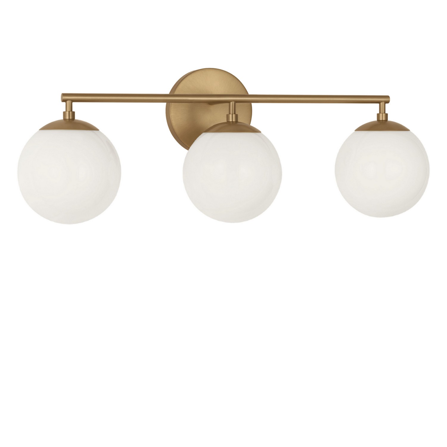 Satin Brass Bathroom Vanity Light from the Nube Collection