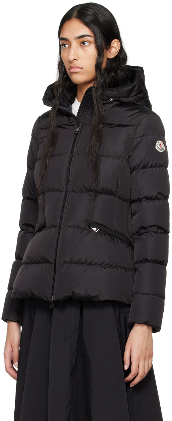 Moncler Black Avoce Short Down Jacket