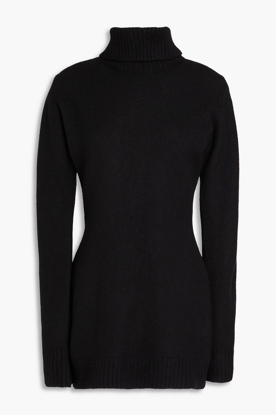 Cutout wool turtleneck sweater