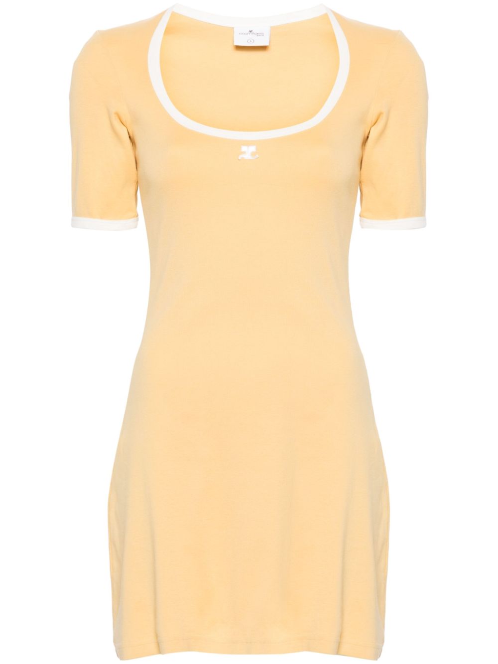 Holistic cotton minidress - Yellow