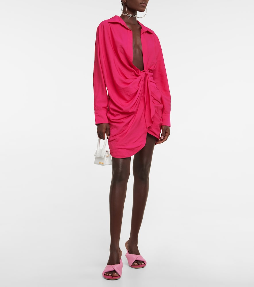 La Robe Bahia tie-detail minidress