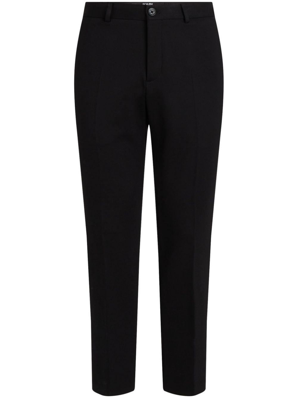 Pleated red tag punto trousers - Black