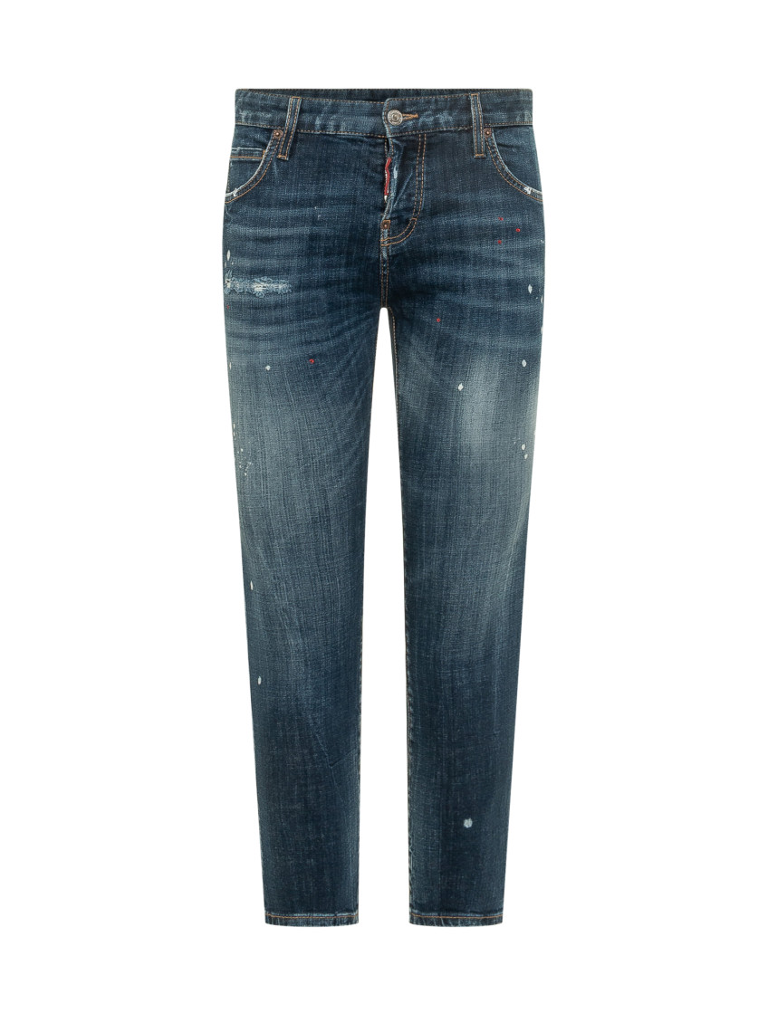 Blue Skinny Mid Rise Jeans