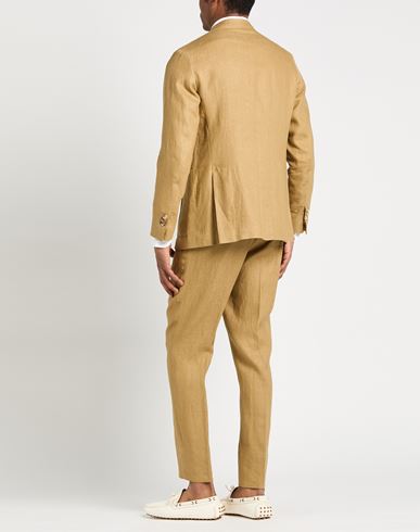 Man Suit Mustard Size 40 Linen