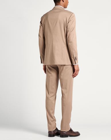 Man Suit Taupe Size 36 Lyocell, Cotton, Elastane