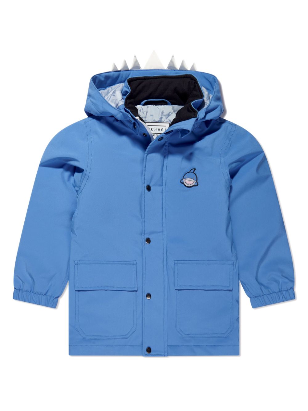 Reef The Shark detachable-hood coat - Blue