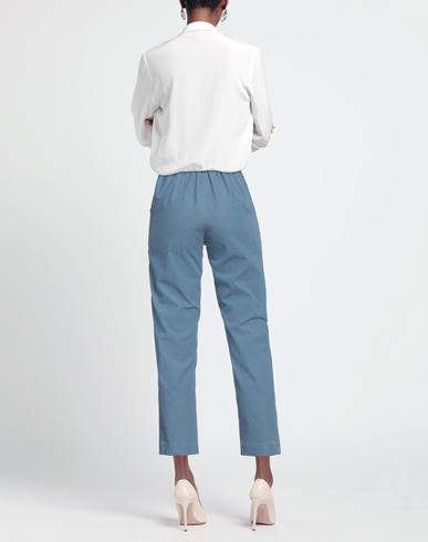 Woman Pants Azure Size 4 Cotton