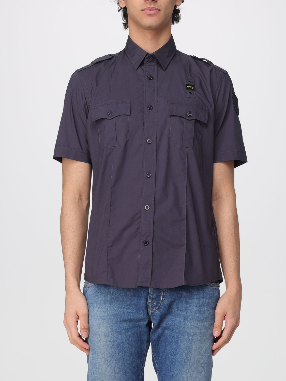Shirt Men color Blue