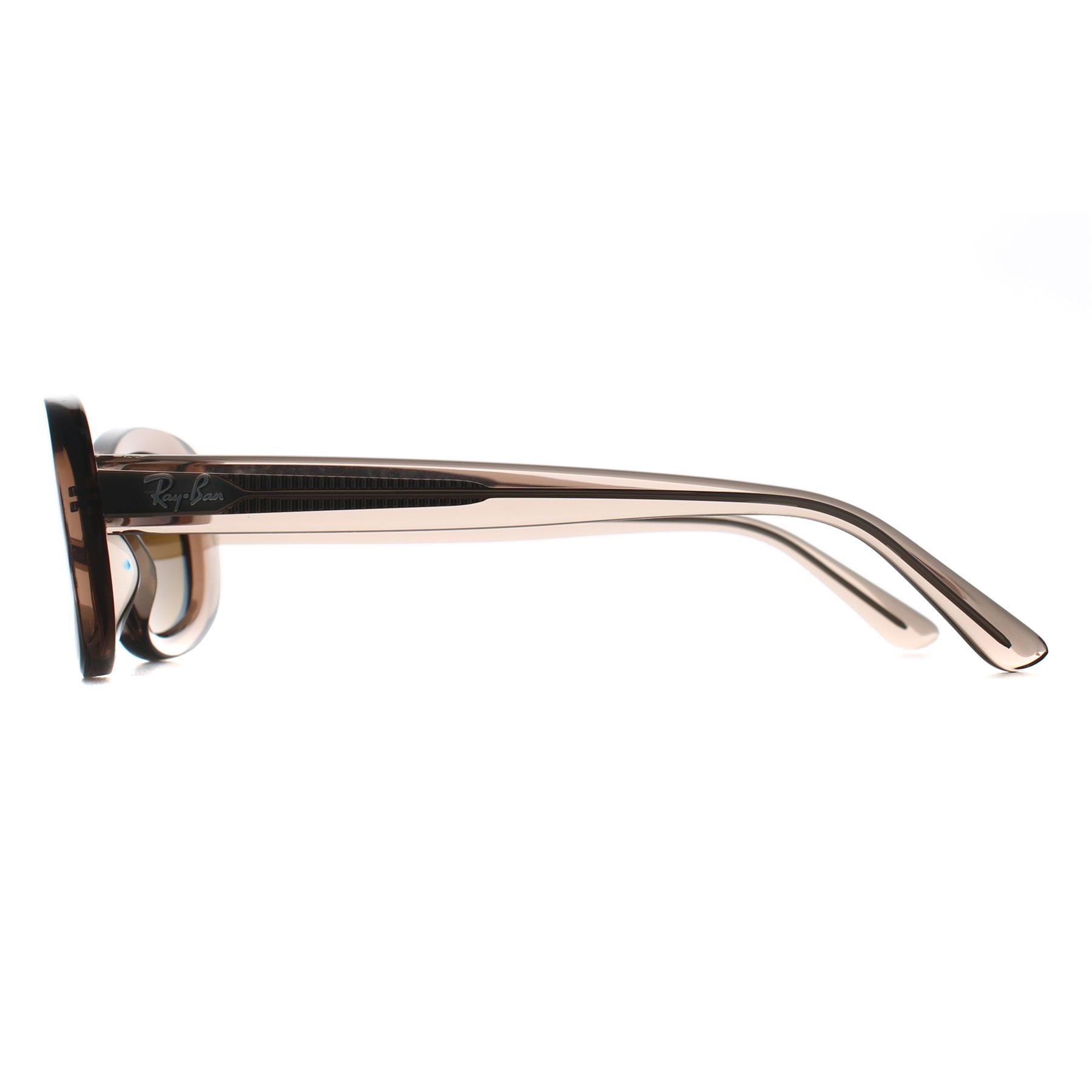 Ray-Ban Woman Sunglass RB2221 - Frame color: Transparent Beige, Lens color: Gradient Brown Polarized
