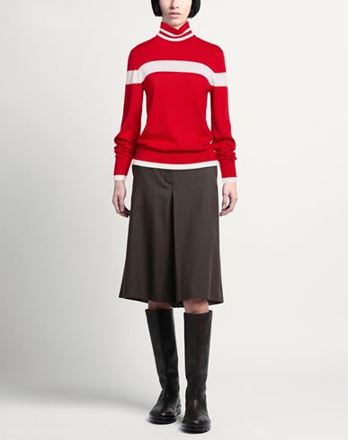 Woman Turtleneck Red Size S Merino Wool