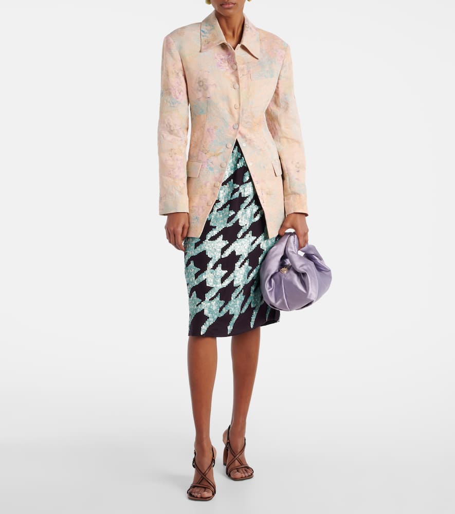 Dries Van Noten Twist satin tote bag